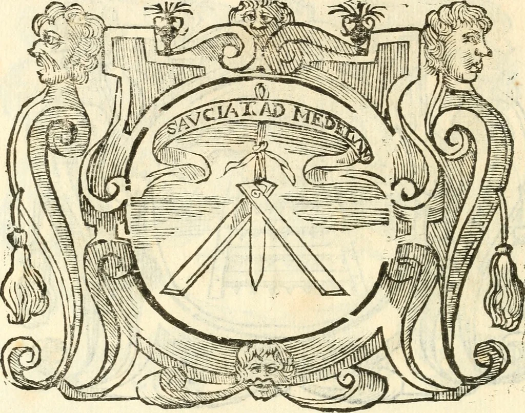 An illustration from Il zodiaco, over, idea di perfettione di prencipi : formata dall'heroiche virtù dell'illvstriss. et eccellentiss. signore D. Antonio Alvarez di Toledo, duca d'Alba vicere di Napoli : rapresentata come in vn trionfo dal fidelissimo popolo napoletano : per opera del dottore Francesco Antonio Scacciauento suo eletto : nella pomposissima festa di San Gio. Battista, celebrata à 23. di giugno 1629. per il settimo anno del suo gouerno, 1630, leaf 147