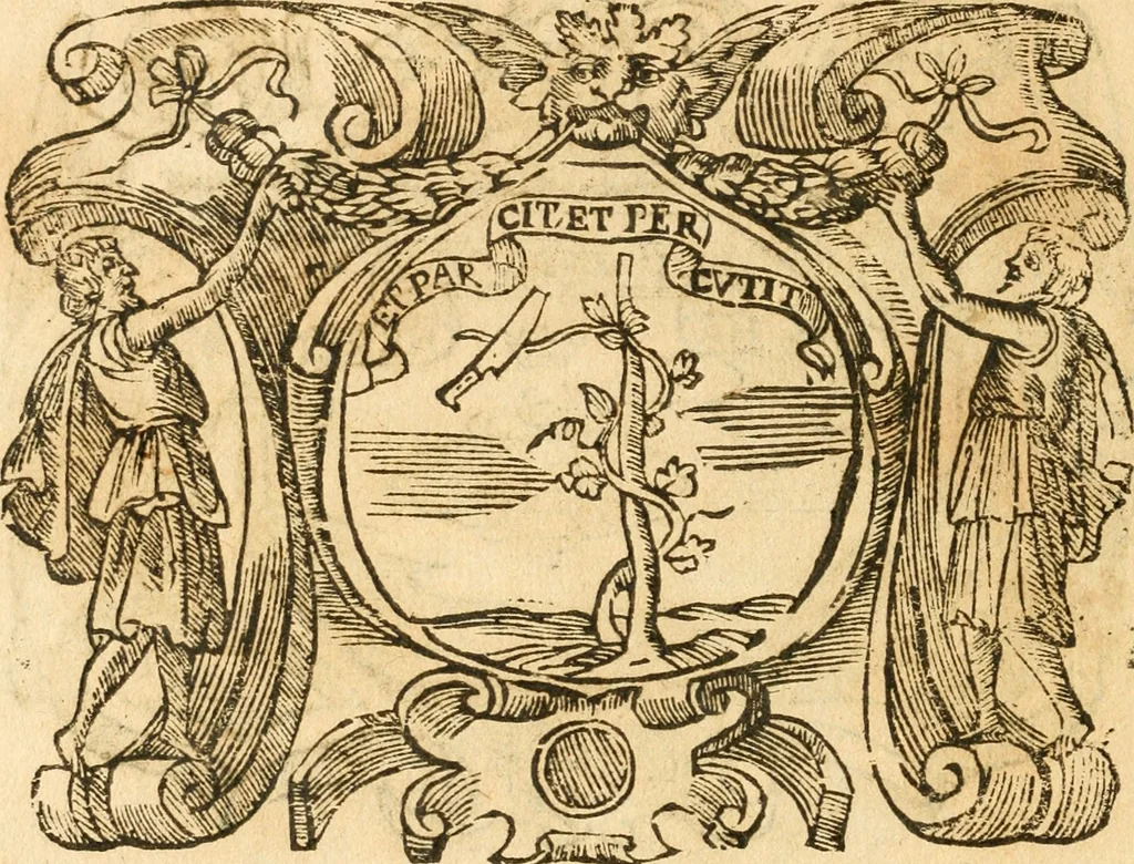 An illustration from Il zodiaco, over, idea di perfettione di prencipi : formata dall'heroiche virtù dell'illvstriss. et eccellentiss. signore D. Antonio Alvarez di Toledo, duca d'Alba vicere di Napoli : rapresentata come in vn trionfo dal fidelissimo popolo napoletano : per opera del dottore Francesco Antonio Scacciauento suo eletto : nella pomposissima festa di San Gio. Battista, celebrata à 23. di giugno 1629. per il settimo anno del suo gouerno, 1630, leaf 179