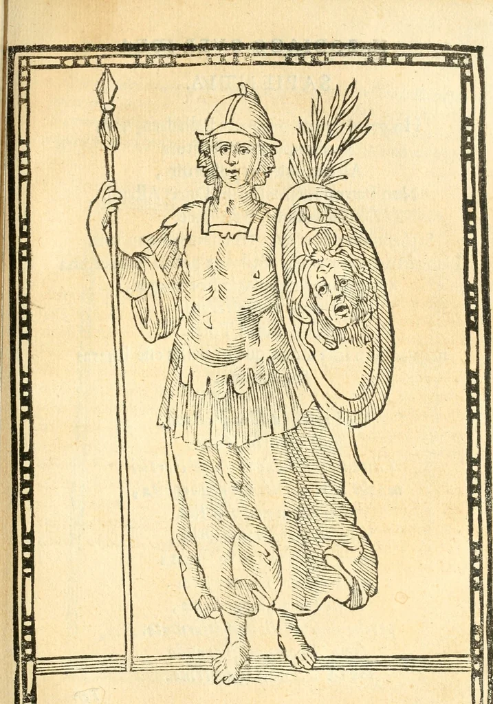 An illustration from Il zodiaco, over, idea di perfettione di prencipi : formata dall'heroiche virtù dell'illvstriss. et eccellentiss. signore D. Antonio Alvarez di Toledo, duca d'Alba vicere di Napoli : rapresentata come in vn trionfo dal fidelissimo popolo napoletano : per opera del dottore Francesco Antonio Scacciauento suo eletto : nella pomposissima festa di San Gio. Battista, celebrata à 23. di giugno 1629. per il settimo anno del suo gouerno, 1630, leaf 230
