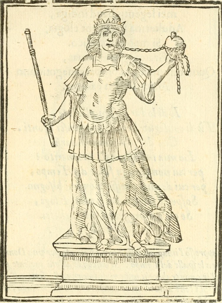 An illustration from Il zodiaco, over, idea di perfettione di prencipi : formata dall'heroiche virtù dell'illvstriss. et eccellentiss. signore D. Antonio Alvarez di Toledo, duca d'Alba vicere di Napoli : rapresentata come in vn trionfo dal fidelissimo popolo napoletano : per opera del dottore Francesco Antonio Scacciauento suo eletto : nella pomposissima festa di San Gio. Battista, celebrata à 23. di giugno 1629. per il settimo anno del suo gouerno, 1630, leaf 248