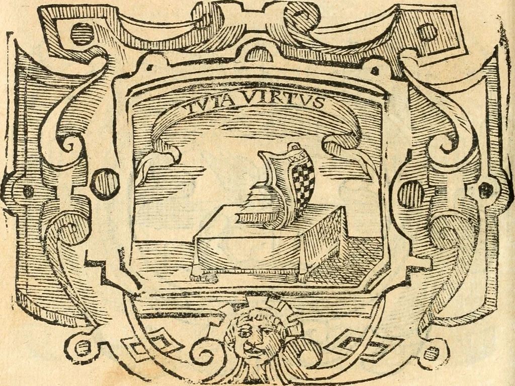 An illustration from Il zodiaco, over, idea di perfettione di prencipi : formata dall'heroiche virtù dell'illvstriss. et eccellentiss. signore D. Antonio Alvarez di Toledo, duca d'Alba vicere di Napoli : rapresentata come in vn trionfo dal fidelissimo popolo napoletano : per opera del dottore Francesco Antonio Scacciauento suo eletto : nella pomposissima festa di San Gio. Battista, celebrata à 23. di giugno 1629. per il settimo anno del suo gouerno, 1630, leaf 263
