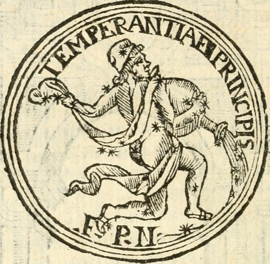 An illustration from Il zodiaco, over, idea di perfettione di prencipi : formata dall'heroiche virtù dell'illvstriss. et eccellentiss. signore D. Antonio Alvarez di Toledo, duca d'Alba vicere di Napoli : rapresentata come in vn trionfo dal fidelissimo popolo napoletano : per opera del dottore Francesco Antonio Scacciauento suo eletto : nella pomposissima festa di San Gio. Battista, celebrata à 23. di giugno 1629. per il settimo anno del suo gouerno, 1630, leaf 299