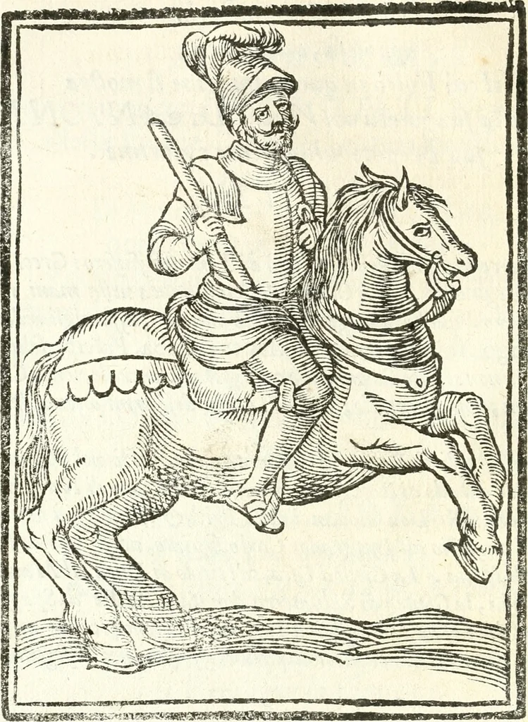 An illustration from Il zodiaco, over, idea di perfettione di prencipi : formata dall'heroiche virtù dell'illvstriss. et eccellentiss. signore D. Antonio Alvarez di Toledo, duca d'Alba vicere di Napoli : rapresentata come in vn trionfo dal fidelissimo popolo napoletano : per opera del dottore Francesco Antonio Scacciauento suo eletto : nella pomposissima festa di San Gio. Battista, celebrata à 23. di giugno 1629. per il settimo anno del suo gouerno, 1630, leaf 31