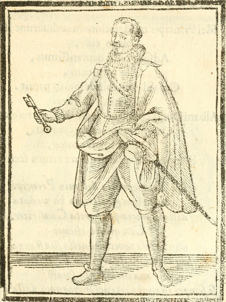 An illustration from Il zodiaco, over, idea di perfettione di prencipi : formata dall'heroiche virtù dell'illvstriss. et eccellentiss. signore D. Antonio Alvarez di Toledo, duca d'Alba vicere di Napoli : rapresentata come in vn trionfo dal fidelissimo popolo napoletano : per opera del dottore Francesco Antonio Scacciauento suo eletto : nella pomposissima festa di San Gio. Battista, celebrata à 23. di giugno 1629. per il settimo anno del suo gouerno, 1630, leaf 320