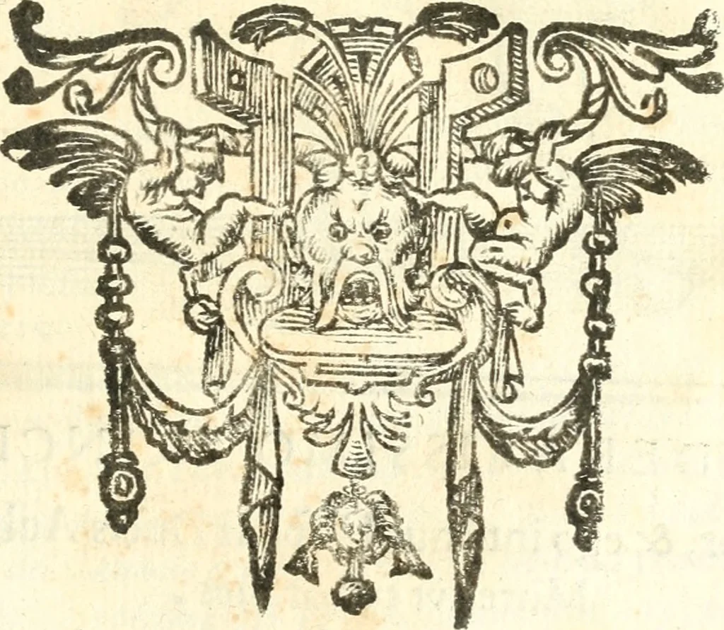 An illustration from Il zodiaco, over, idea di perfettione di prencipi : formata dall'heroiche virtù dell'illvstriss. et eccellentiss. signore D. Antonio Alvarez di Toledo, duca d'Alba vicere di Napoli : rapresentata come in vn trionfo dal fidelissimo popolo napoletano : per opera del dottore Francesco Antonio Scacciauento suo eletto : nella pomposissima festa di San Gio. Battista, celebrata à 23. di giugno 1629. per il settimo anno del suo gouerno, 1630, leaf 324