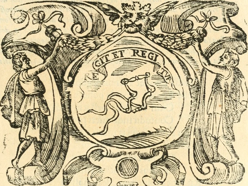An illustration from Il zodiaco, over, idea di perfettione di prencipi : formata dall'heroiche virtù dell'illvstriss. et eccellentiss. signore D. Antonio Alvarez di Toledo, duca d'Alba vicere di Napoli : rapresentata come in vn trionfo dal fidelissimo popolo napoletano : per opera del dottore Francesco Antonio Scacciauento suo eletto : nella pomposissima festa di San Gio. Battista, celebrata à 23. di giugno 1629. per il settimo anno del suo gouerno, 1630, leaf 332