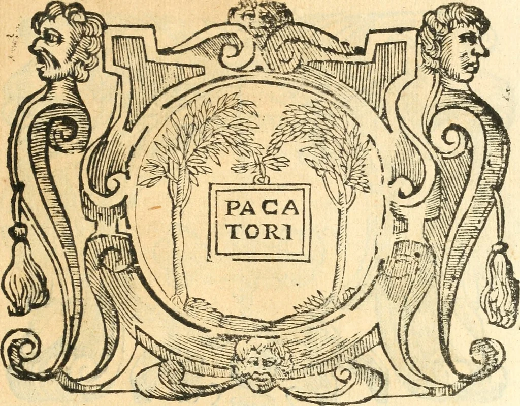 An illustration from Il zodiaco, over, idea di perfettione di prencipi : formata dall'heroiche virtù dell'illvstriss. et eccellentiss. signore D. Antonio Alvarez di Toledo, duca d'Alba vicere di Napoli : rapresentata come in vn trionfo dal fidelissimo popolo napoletano : per opera del dottore Francesco Antonio Scacciauento suo eletto : nella pomposissima festa di San Gio. Battista, celebrata à 23. di giugno 1629. per il settimo anno del suo gouerno, 1630, leaf 364
