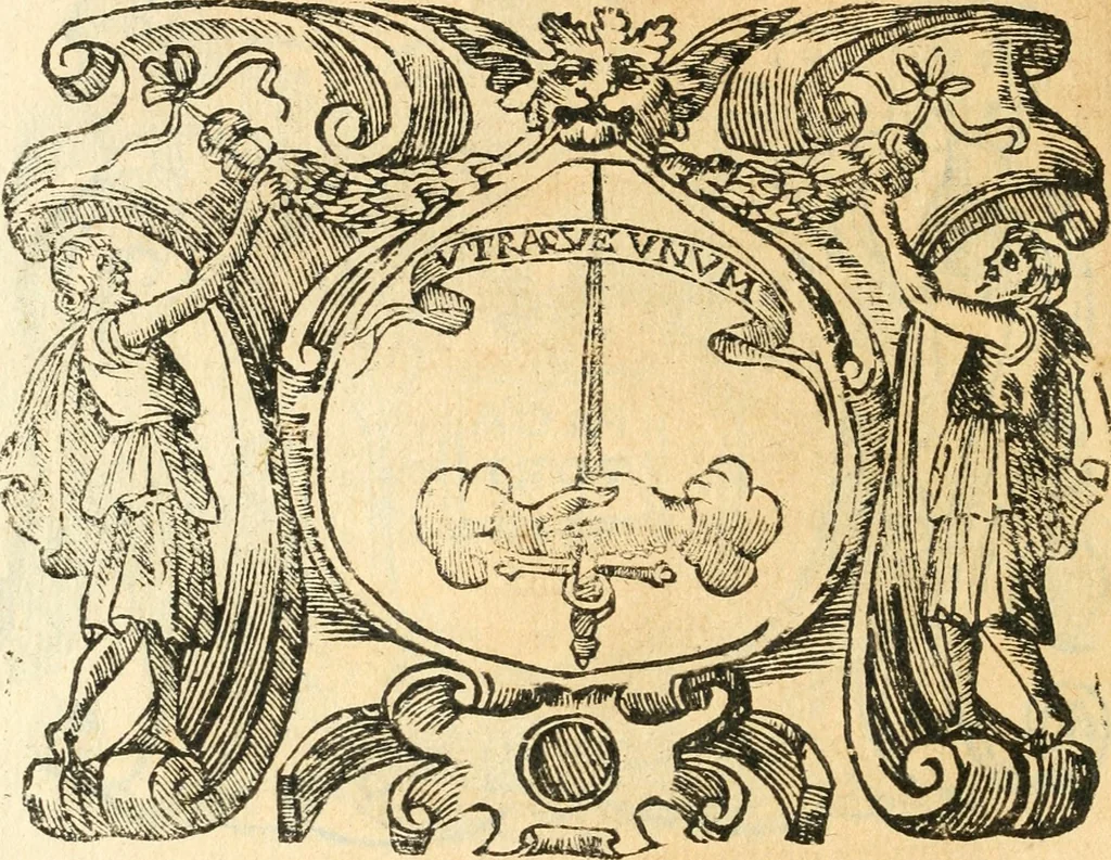 An illustration from Il zodiaco, over, idea di perfettione di prencipi : formata dall'heroiche virtù dell'illvstriss. et eccellentiss. signore D. Antonio Alvarez di Toledo, duca d'Alba vicere di Napoli : rapresentata come in vn trionfo dal fidelissimo popolo napoletano : per opera del dottore Francesco Antonio Scacciauento suo eletto : nella pomposissima festa di San Gio. Battista, celebrata à 23. di giugno 1629. per il settimo anno del suo gouerno, 1630, leaf 365