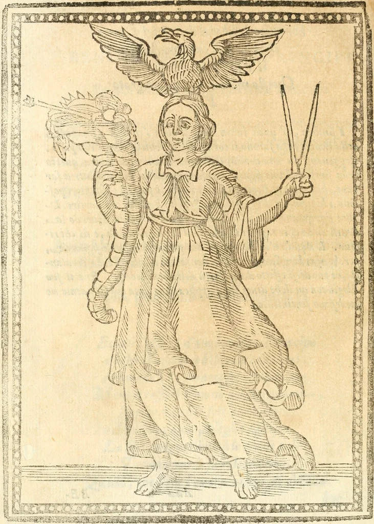 An illustration from Il zodiaco, over, idea di perfettione di prencipi : formata dall'heroiche virtù dell'illvstriss. et eccellentiss. signore D. Antonio Alvarez di Toledo, duca d'Alba vicere di Napoli : rapresentata come in vn trionfo dal fidelissimo popolo napoletano : per opera del dottore Francesco Antonio Scacciauento suo eletto : nella pomposissima festa di San Gio. Battista, celebrata à 23. di giugno 1629. per il settimo anno del suo gouerno, 1630, leaf 383