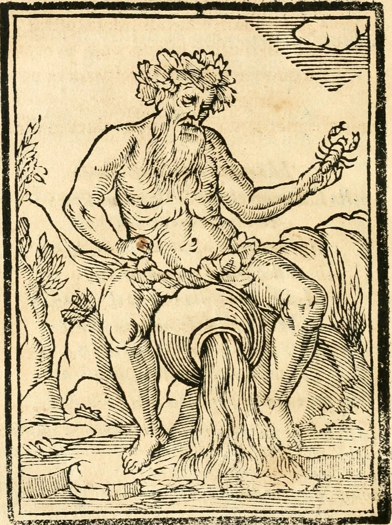 An illustration from Il zodiaco, over, idea di perfettione di prencipi : formata dall'heroiche virtù dell'illvstriss. et eccellentiss. signore D. Antonio Alvarez di Toledo, duca d'Alba vicere di Napoli : rapresentata come in vn trionfo dal fidelissimo popolo napoletano : per opera del dottore Francesco Antonio Scacciauento suo eletto : nella pomposissima festa di San Gio. Battista, celebrata à 23. di giugno 1629. per il settimo anno del suo gouerno, 1630, leaf 407