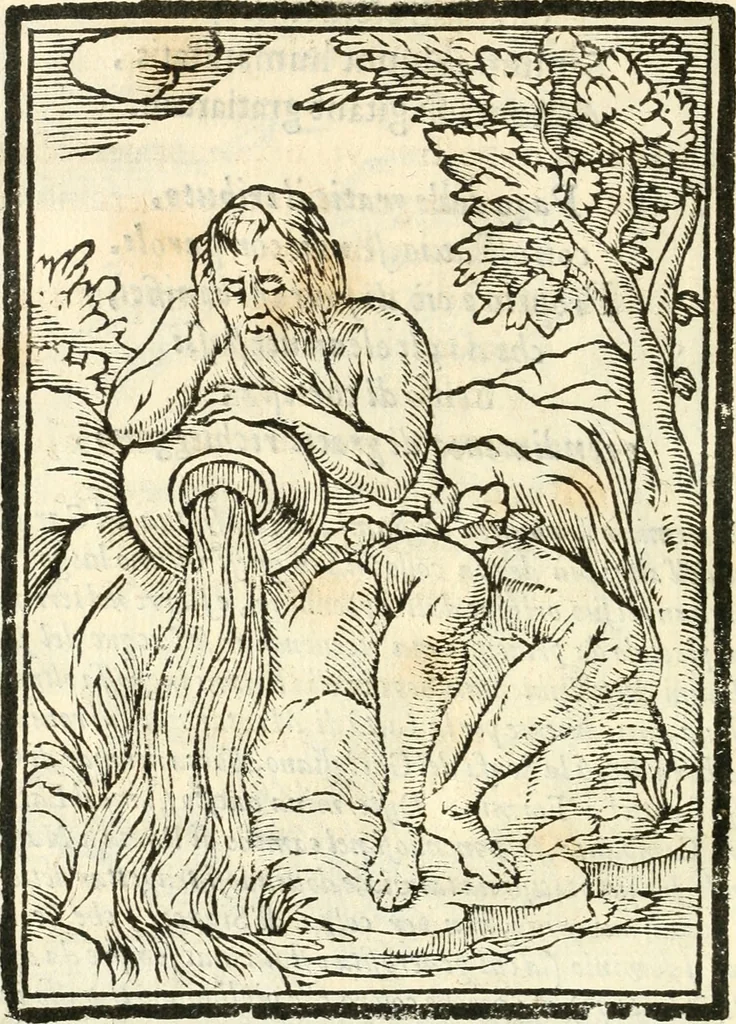 An illustration from Il zodiaco, over, idea di perfettione di prencipi : formata dall'heroiche virtù dell'illvstriss. et eccellentiss. signore D. Antonio Alvarez di Toledo, duca d'Alba vicere di Napoli : rapresentata come in vn trionfo dal fidelissimo popolo napoletano : per opera del dottore Francesco Antonio Scacciauento suo eletto : nella pomposissima festa di San Gio. Battista, celebrata à 23. di giugno 1629. per il settimo anno del suo gouerno, 1630, leaf 415