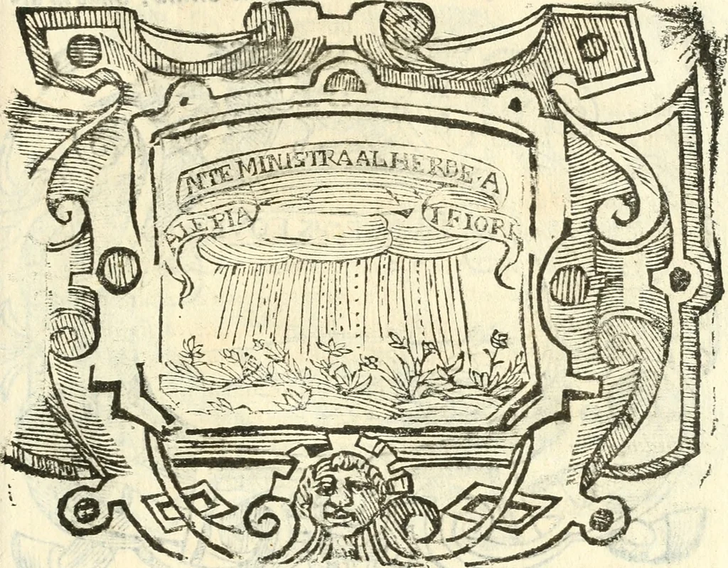 An illustration from Il zodiaco, over, idea di perfettione di prencipi : formata dall'heroiche virtù dell'illvstriss. et eccellentiss. signore D. Antonio Alvarez di Toledo, duca d'Alba vicere di Napoli : rapresentata come in vn trionfo dal fidelissimo popolo napoletano : per opera del dottore Francesco Antonio Scacciauento suo eletto : nella pomposissima festa di San Gio. Battista, celebrata à 23. di giugno 1629. per il settimo anno del suo gouerno, 1630, leaf 418