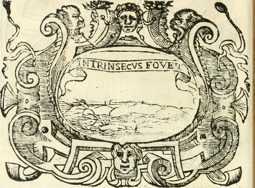 An illustration from Il zodiaco, over, idea di perfettione di prencipi : formata dall'heroiche virtù dell'illvstriss. et eccellentiss. signore D. Antonio Alvarez di Toledo, duca d'Alba vicere di Napoli : rapresentata come in vn trionfo dal fidelissimo popolo napoletano : per opera del dottore Francesco Antonio Scacciauento suo eletto : nella pomposissima festa di San Gio. Battista, celebrata à 23. di giugno 1629. per il settimo anno del suo gouerno, 1630, leaf 419