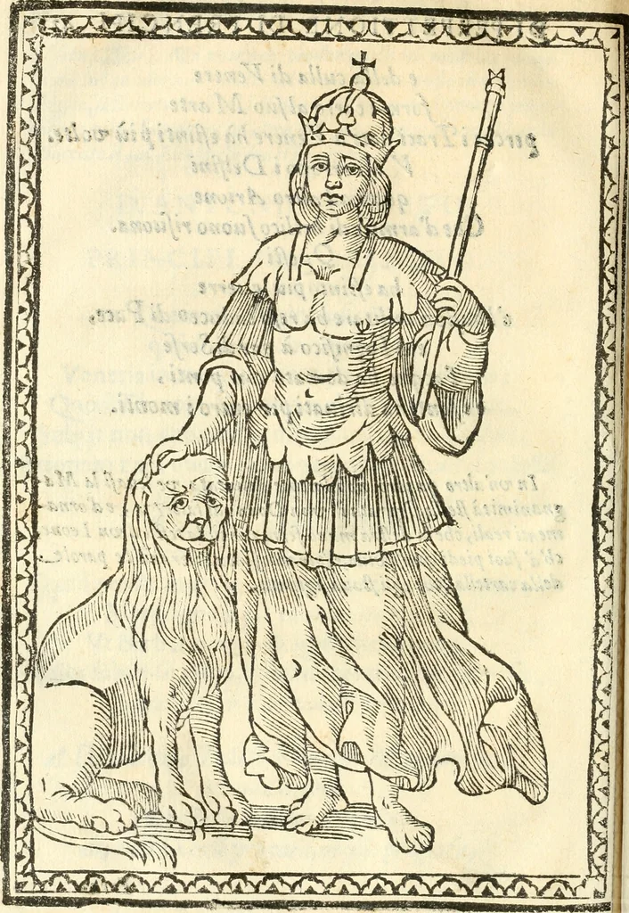 An illustration from Il zodiaco, over, idea di perfettione di prencipi : formata dall'heroiche virtù dell'illvstriss. et eccellentiss. signore D. Antonio Alvarez di Toledo, duca d'Alba vicere di Napoli : rapresentata come in vn trionfo dal fidelissimo popolo napoletano : per opera del dottore Francesco Antonio Scacciauento suo eletto : nella pomposissima festa di San Gio. Battista, celebrata à 23. di giugno 1629. per il settimo anno del suo gouerno, 1630, leaf 435