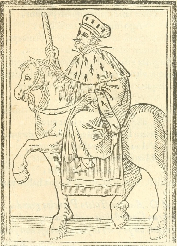 An illustration from Il zodiaco, over, idea di perfettione di prencipi : formata dall'heroiche virtù dell'illvstriss. et eccellentiss. signore D. Antonio Alvarez di Toledo, duca d'Alba vicere di Napoli : rapresentata come in vn trionfo dal fidelissimo popolo napoletano : per opera del dottore Francesco Antonio Scacciauento suo eletto : nella pomposissima festa di San Gio. Battista, celebrata à 23. di giugno 1629. per il settimo anno del suo gouerno, 1630, leaf 438