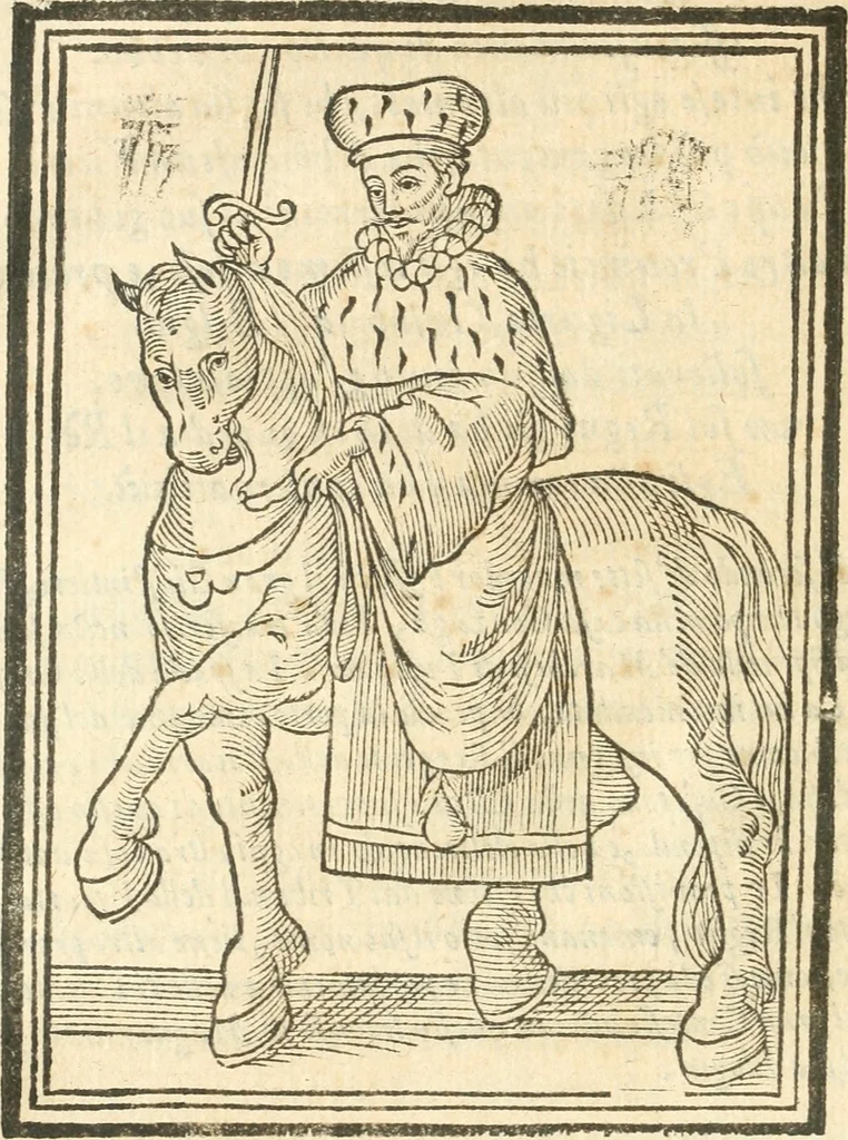 An illustration from Il zodiaco, over, idea di perfettione di prencipi : formata dall'heroiche virtù dell'illvstriss. et eccellentiss. signore D. Antonio Alvarez di Toledo, duca d'Alba vicere di Napoli : rapresentata come in vn trionfo dal fidelissimo popolo napoletano : per opera del dottore Francesco Antonio Scacciauento suo eletto : nella pomposissima festa di San Gio. Battista, celebrata à 23. di giugno 1629. per il settimo anno del suo gouerno, 1630, leaf 441
