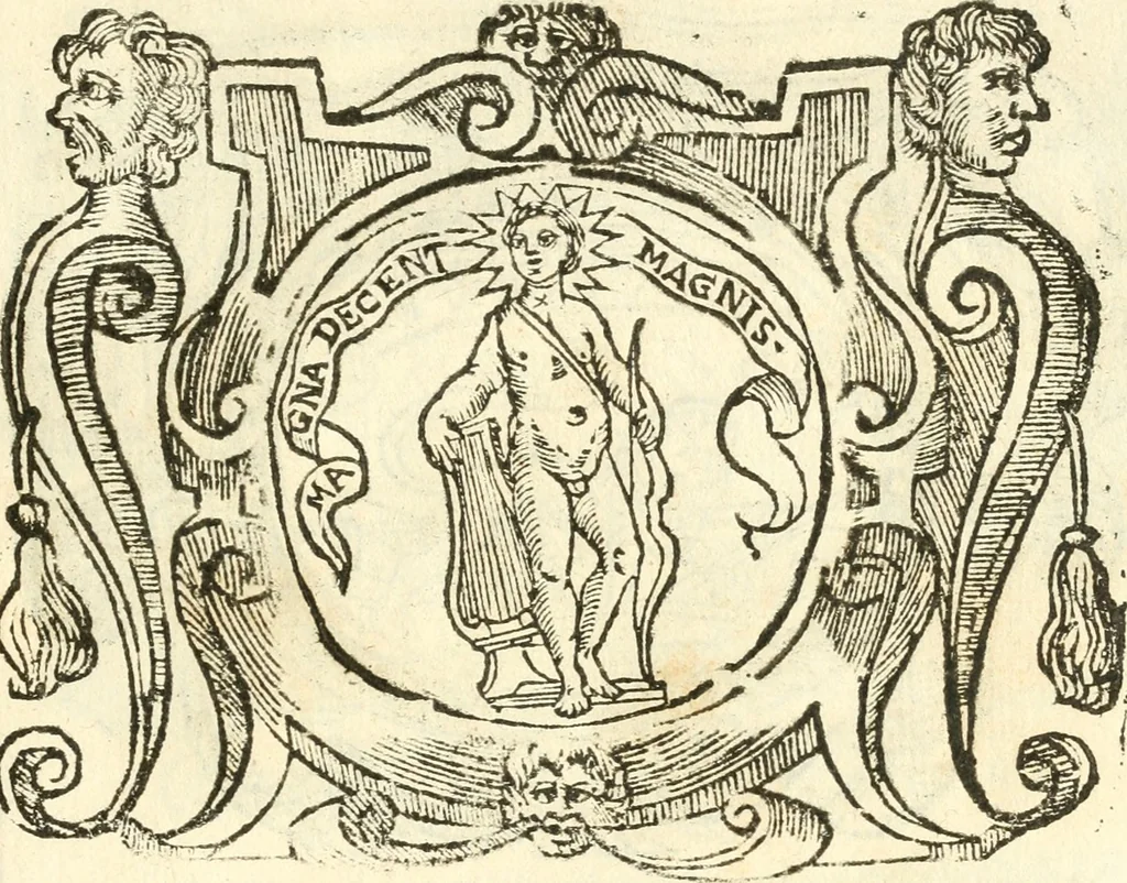 An illustration from Il zodiaco, over, idea di perfettione di prencipi : formata dall'heroiche virtù dell'illvstriss. et eccellentiss. signore D. Antonio Alvarez di Toledo, duca d'Alba vicere di Napoli : rapresentata come in vn trionfo dal fidelissimo popolo napoletano : per opera del dottore Francesco Antonio Scacciauento suo eletto : nella pomposissima festa di San Gio. Battista, celebrata à 23. di giugno 1629. per il settimo anno del suo gouerno, 1630, leaf 460