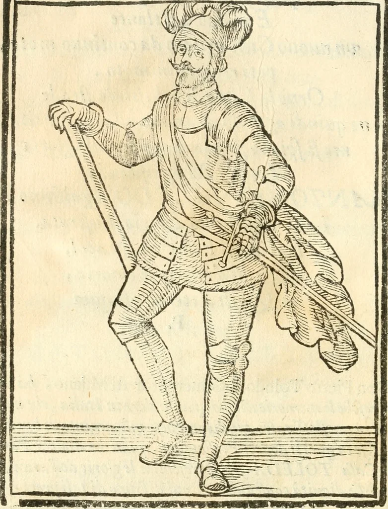 An illustration from Il zodiaco, over, idea di perfettione di prencipi : formata dall'heroiche virtù dell'illvstriss. et eccellentiss. signore D. Antonio Alvarez di Toledo, duca d'Alba vicere di Napoli : rapresentata come in vn trionfo dal fidelissimo popolo napoletano : per opera del dottore Francesco Antonio Scacciauento suo eletto : nella pomposissima festa di San Gio. Battista, celebrata à 23. di giugno 1629. per il settimo anno del suo gouerno, 1630, leaf 55