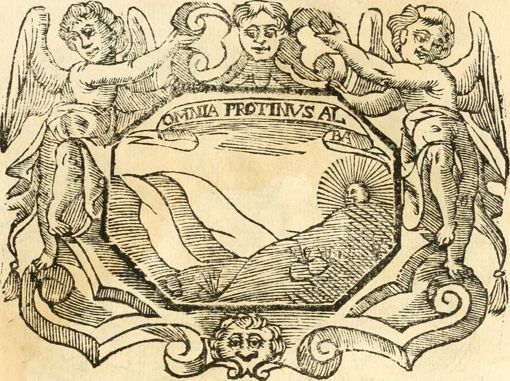 An illustration from Il zodiaco, over, idea di perfettione di prencipi : formata dall'heroiche virtù dell'illvstriss. et eccellentiss. signore D. Antonio Alvarez di Toledo, duca d'Alba vicere di Napoli : rapresentata come in vn trionfo dal fidelissimo popolo napoletano : per opera del dottore Francesco Antonio Scacciauento suo eletto : nella pomposissima festa di San Gio. Battista, celebrata à 23. di giugno 1629. per il settimo anno del suo gouerno, 1630, leaf 64