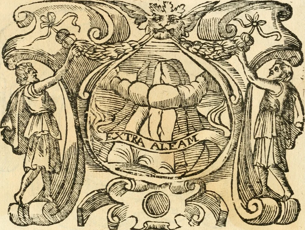 An illustration from Il zodiaco, over, idea di perfettione di prencipi : formata dall'heroiche virtù dell'illvstriss. et eccellentiss. signore D. Antonio Alvarez di Toledo, duca d'Alba vicere di Napoli : rapresentata come in vn trionfo dal fidelissimo popolo napoletano : per opera del dottore Francesco Antonio Scacciauento suo eletto : nella pomposissima festa di San Gio. Battista, celebrata à 23. di giugno 1629. per il settimo anno del suo gouerno, 1630, leaf 67