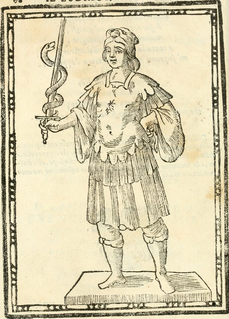 An illustration from Il zodiaco, over, idea di perfettione di prencipi : formata dall'heroiche virtù dell'illvstriss. et eccellentiss. signore D. Antonio Alvarez di Toledo, duca d'Alba vicere di Napoli : rapresentata come in vn trionfo dal fidelissimo popolo napoletano : per opera del dottore Francesco Antonio Scacciauento suo eletto : nella pomposissima festa di San Gio. Battista, celebrata à 23. di giugno 1629. per il settimo anno del suo gouerno, 1630, leaf 79