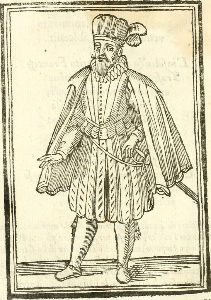 An illustration from Il zodiaco, over, idea di perfettione di prencipi : formata dall'heroiche virtù dell'illvstriss. et eccellentiss. signore D. Antonio Alvarez di Toledo, duca d'Alba vicere di Napoli : rapresentata come in vn trionfo dal fidelissimo popolo napoletano : per opera del dottore Francesco Antonio Scacciauento suo eletto : nella pomposissima festa di San Gio. Battista, celebrata à 23. di giugno 1629. per il settimo anno del suo gouerno, 1630, leaf 99