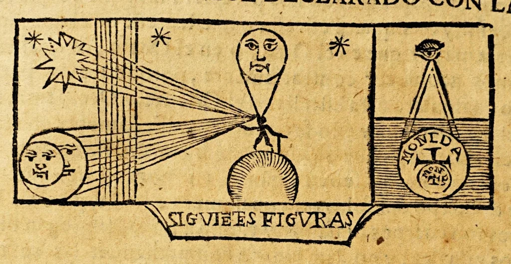 An illustration from Imagen del mundo, sobre la esfera, cosmographia, y geografia, teorica de planetas, y arte de nauegar. ..., 1627, leaf 134