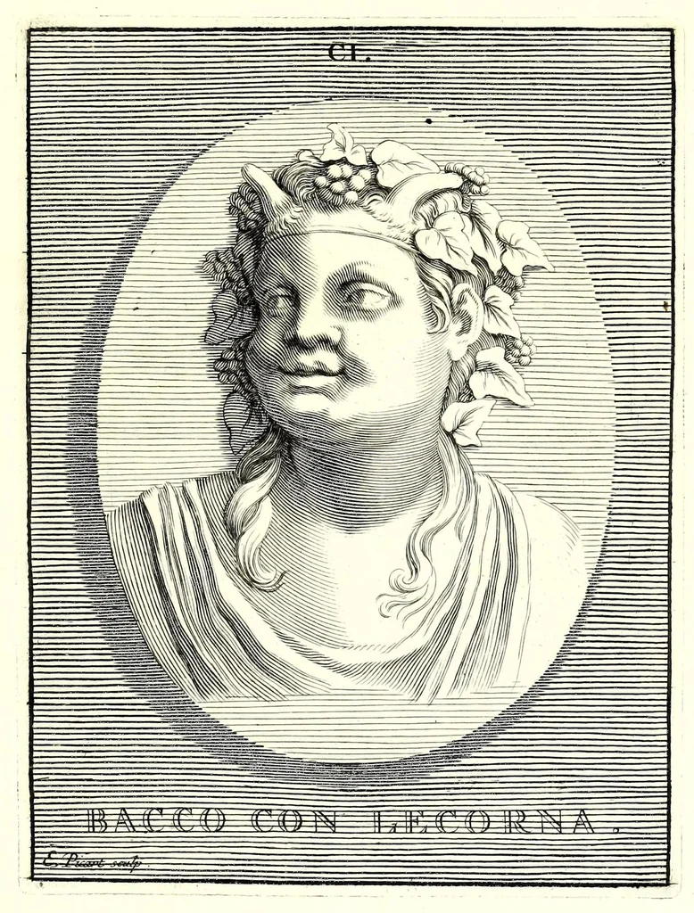 An illustration from Images des héros et des grands hommes de l'antiquité. Dessinées sur des médailles, des pierres antiques & autres anciens monumens, 1731, leaf 589