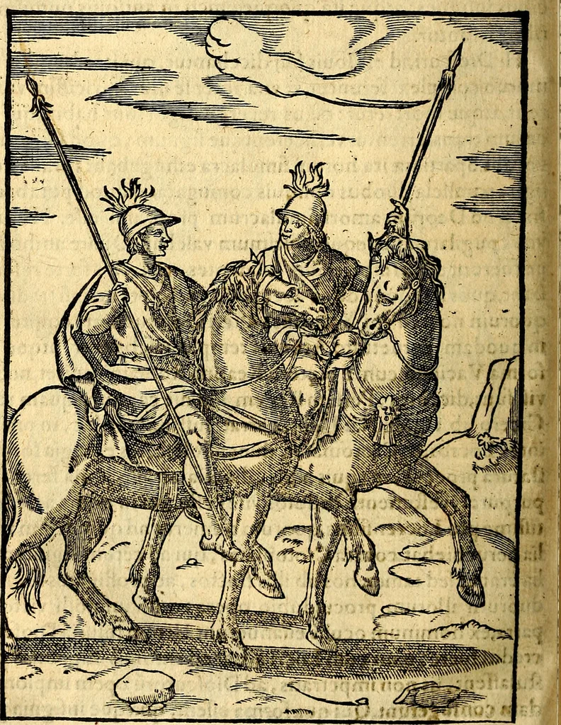 An illustration from Imagines deorum, qui ab antiquis colebantur : in quibus simulacra, ritus, caerimoniae, magnaq[ue] ex parte veterum religio explicatur, 1581, leaf 139