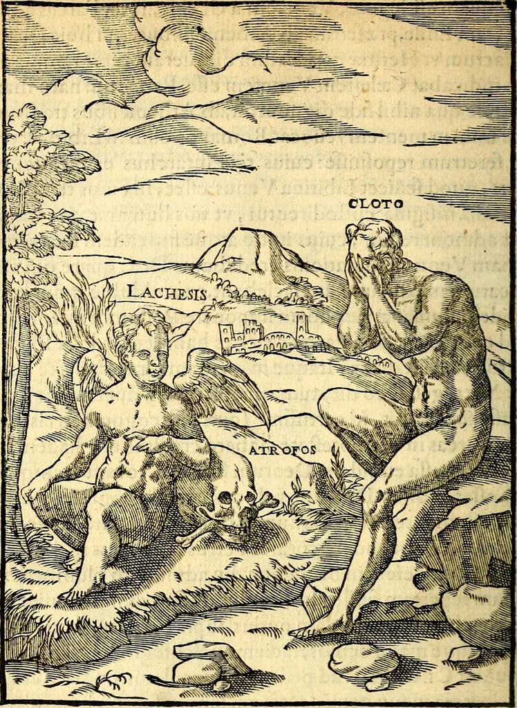 An illustration from Imagines deorum, qui ab antiquis colebantur : in quibus simulacra, ritus, caerimoniae, magnaq[ue] ex parte veterum religio explicatur, 1581, leaf 219