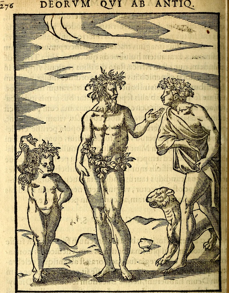 An illustration from Imagines deorum, qui ab antiquis colebantur : in quibus simulacra, ritus, caerimoniae, magnaq[ue] ex parte veterum religio explicatur, 1581, leaf 289