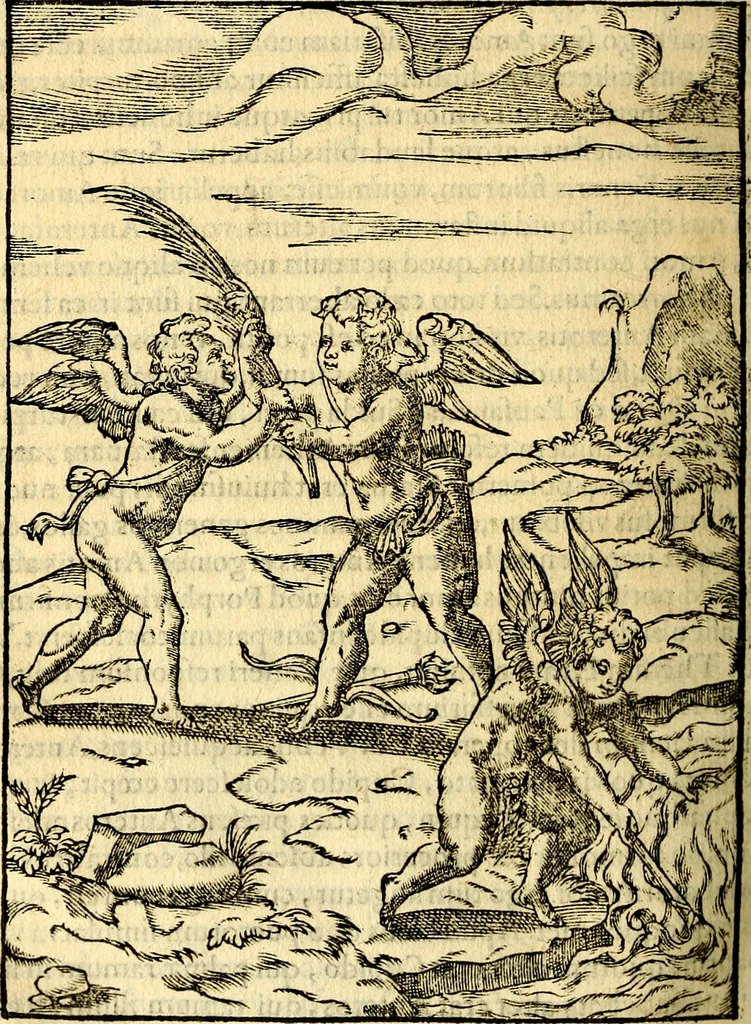 An illustration from Imagines deorum, qui ab antiquis colebantur : in quibus simulacra, ritus, caerimoniae, magnaq[ue] ex parte veterum religio explicatur, 1581, leaf 339