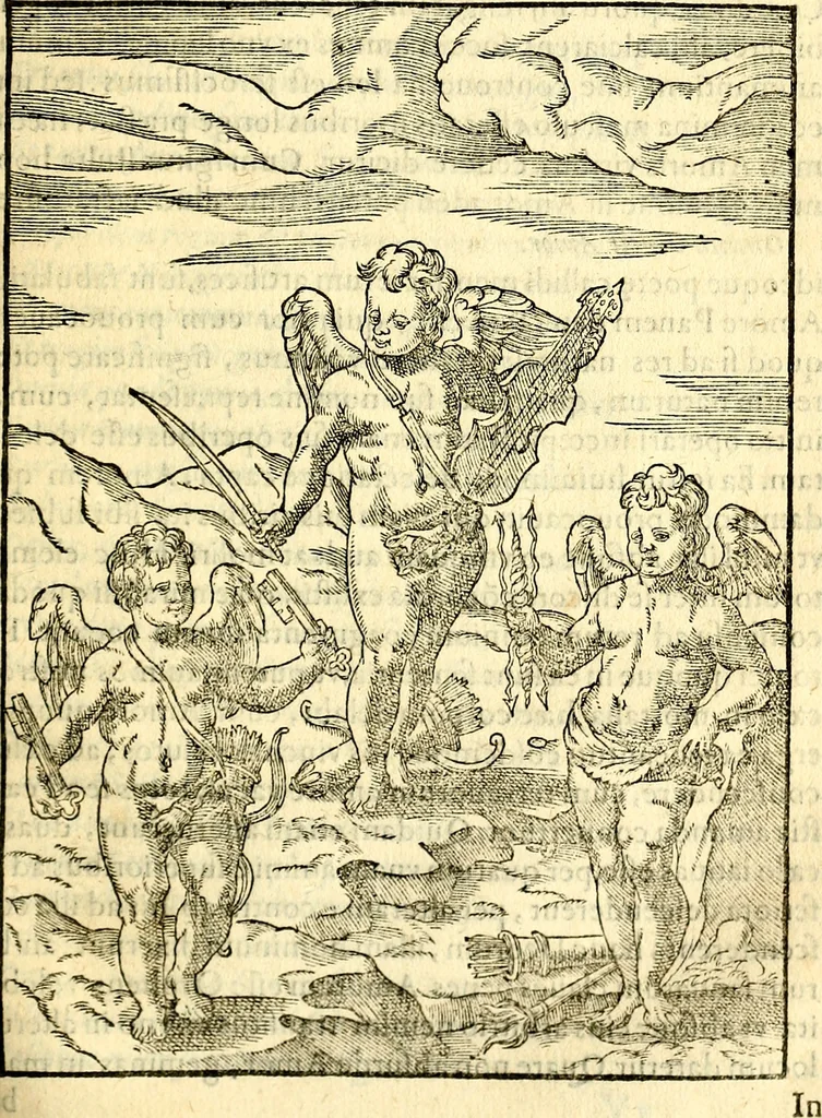 An illustration from Imagines deorum, qui ab antiquis colebantur : in quibus simulacra, ritus, caerimoniae, magnaq[ue] ex parte veterum religio explicatur, 1581, leaf 348