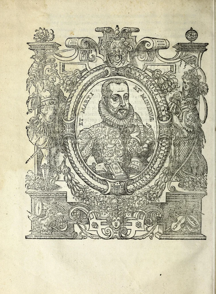 An illustration from Imagines deorvm, qvi ab antiqvis colebantvr : in quibus simulacra, ritus, caerimoniae, magnaq[ue] ex parte veterum religio explicatur : olim a Vincentio Chartario Rhegiensi ex variis auctoribus in vnum collectae, atque italica lingua expositae, 1581, leaf 10