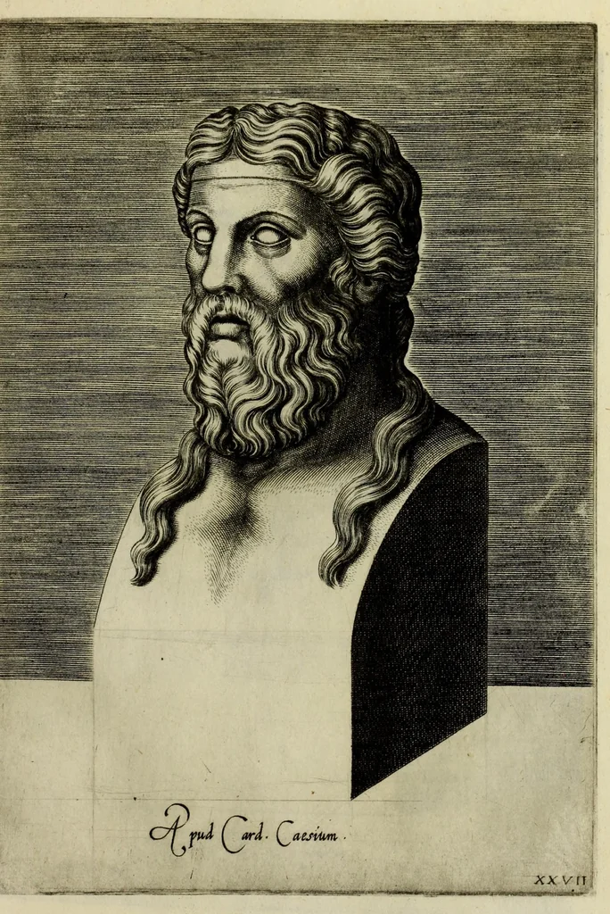 An illustration from Imagines et elogia virorum illustrium et eruditor ex antiquis lapidibus et nomismatib., 1570, leaf 177