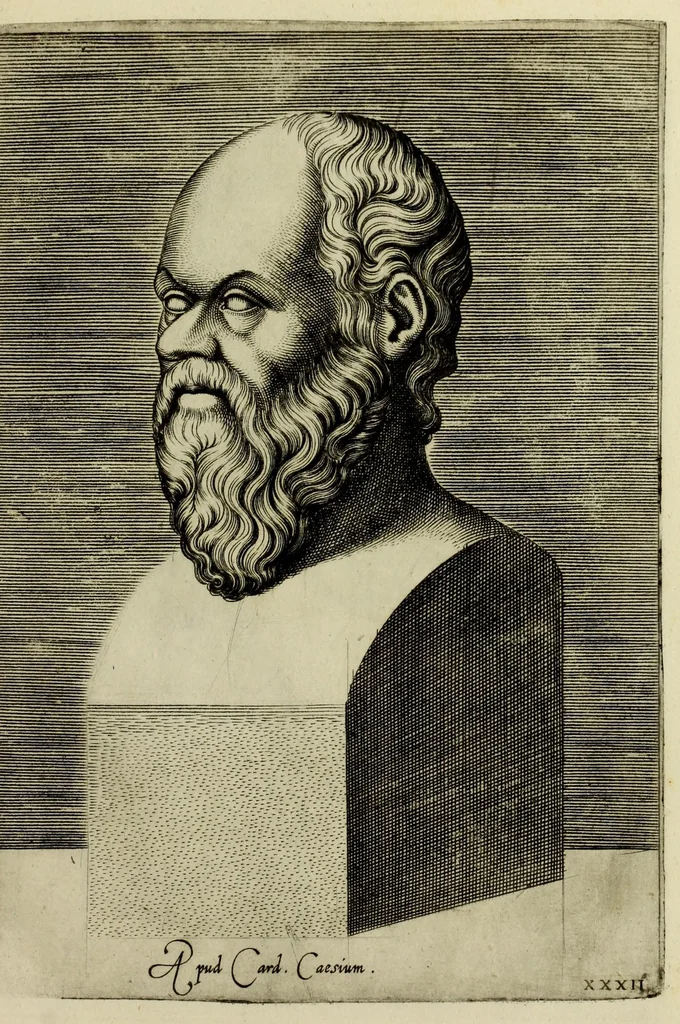 An illustration from Imagines et elogia virorum illustrium et eruditor ex antiquis lapidibus et nomismatib., 1570, leaf 187