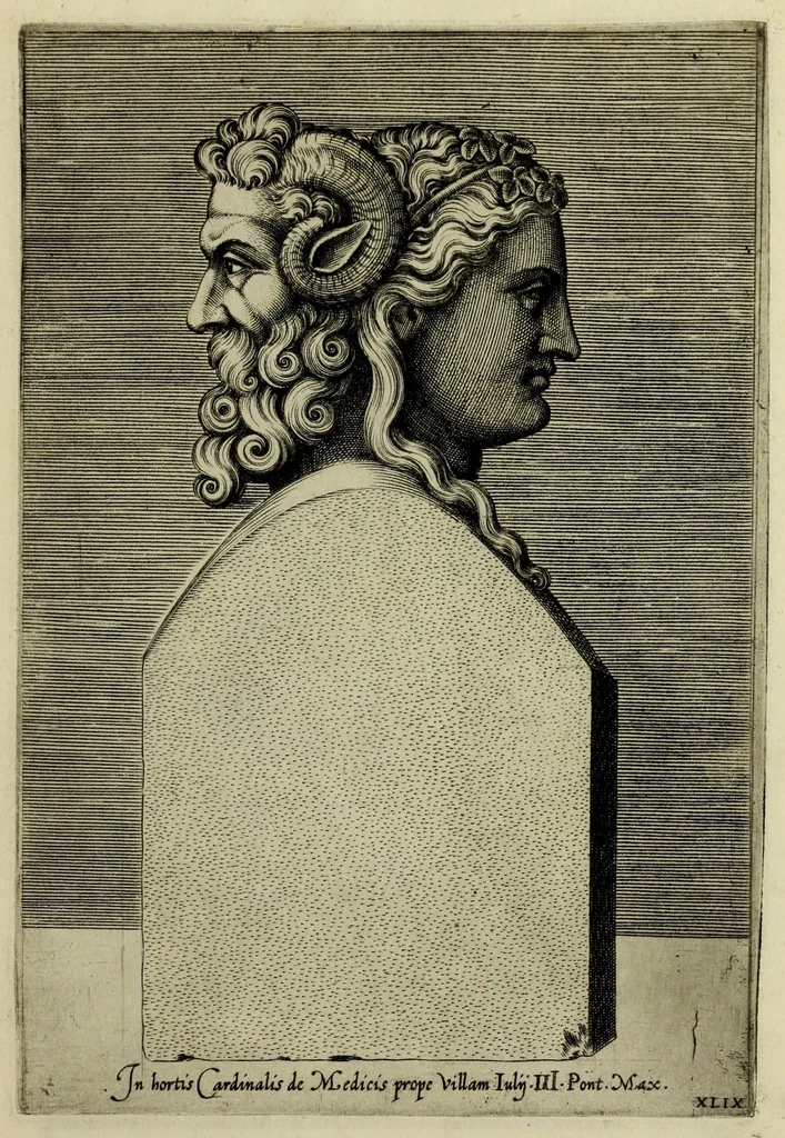 An illustration from Imagines et elogia virorum illustrium et eruditor ex antiquis lapidibus et nomismatib., 1570, leaf 221