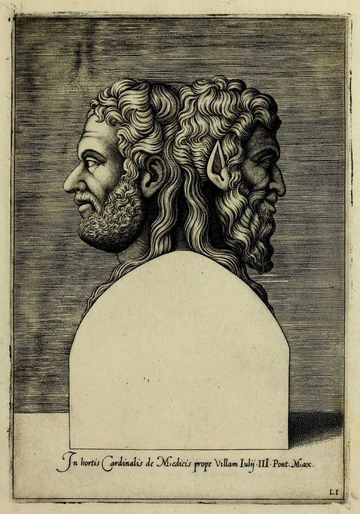 An illustration from Imagines et elogia virorum illustrium et eruditor ex antiquis lapidibus et nomismatib., 1570, leaf 225