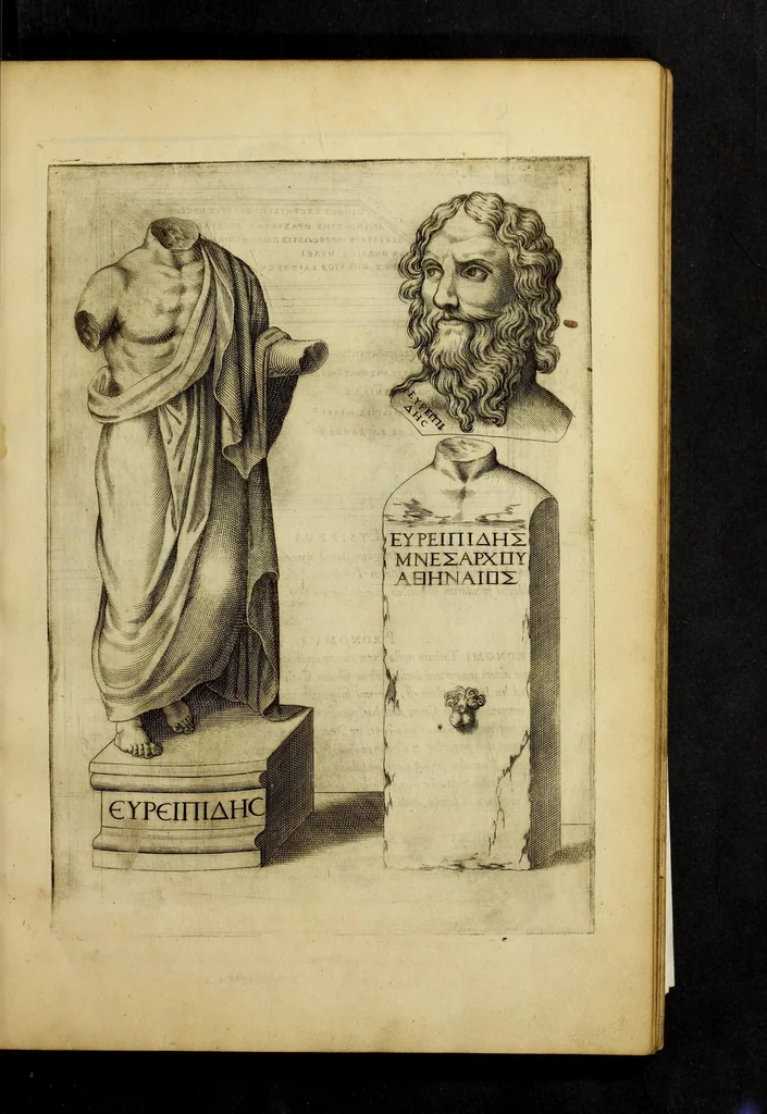 An illustration from Imagines et elogia virorum illustrium et eruditor ex antiquis lapidibus et nomismatib., 1570, leaf 31