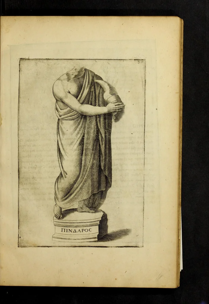 An illustration from Imagines et elogia virorum illustrium et eruditor ex antiquis lapidibus et nomismatib., 1570, leaf 41