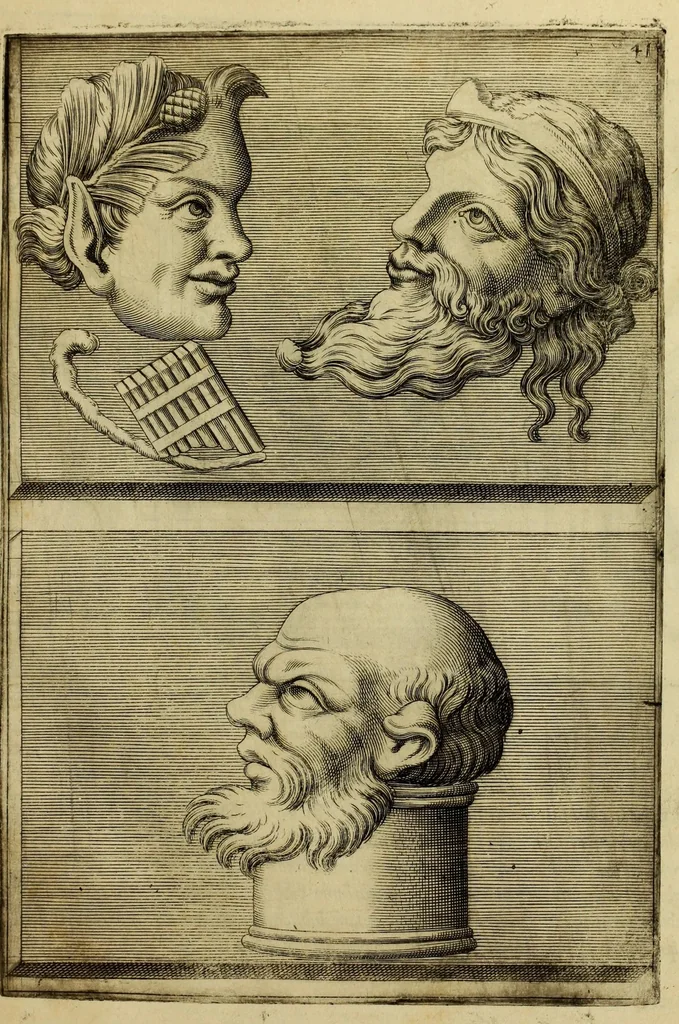 An illustration from Imagines et elogia virorum illustrium et eruditor ex antiquis lapidibus et nomismatib., 1570, leaf 45