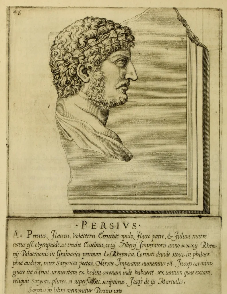 An illustration from Imagines et elogia virorum illustrium et eruditor ex antiquis lapidibus et nomismatib., 1570, leaf 50