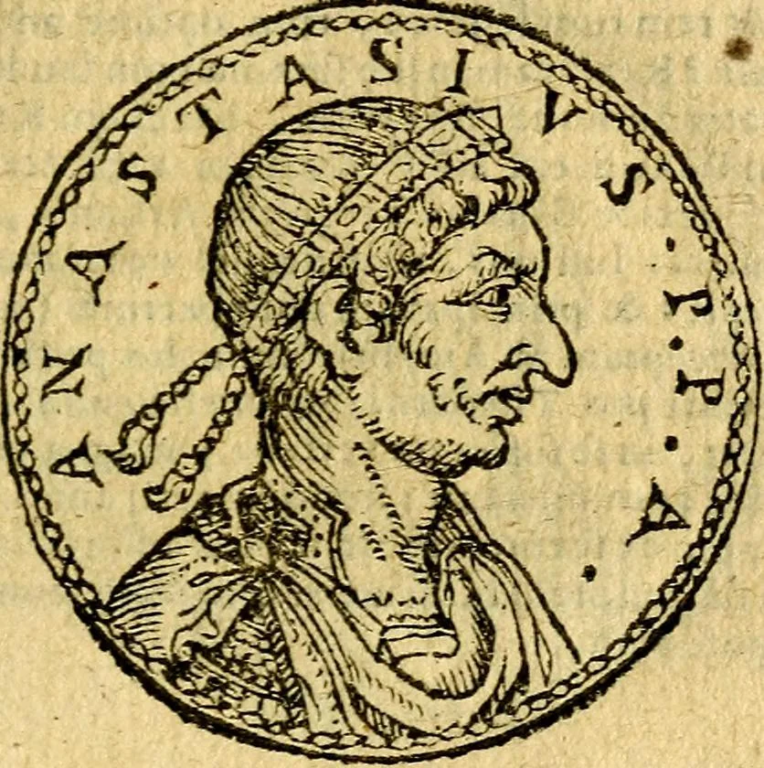 An illustration from Imagines et vitae imperatorvm Romanorvm: Illae ad vetusta numismata fideliter designatae; hae ex probatissimis auctoribus depromtae. Addita ad singulas imagines Ausonÿ & aliorum Elogia Tetrasticha, 1599, leaf 188