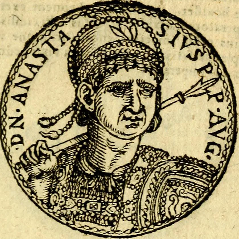 An illustration from Imagines et vitae imperatorvm Romanorvm: Illae ad vetusta numismata fideliter designatae; hae ex probatissimis auctoribus depromtae. Addita ad singulas imagines Ausonÿ & aliorum Elogia Tetrasticha, 1599, leaf 216