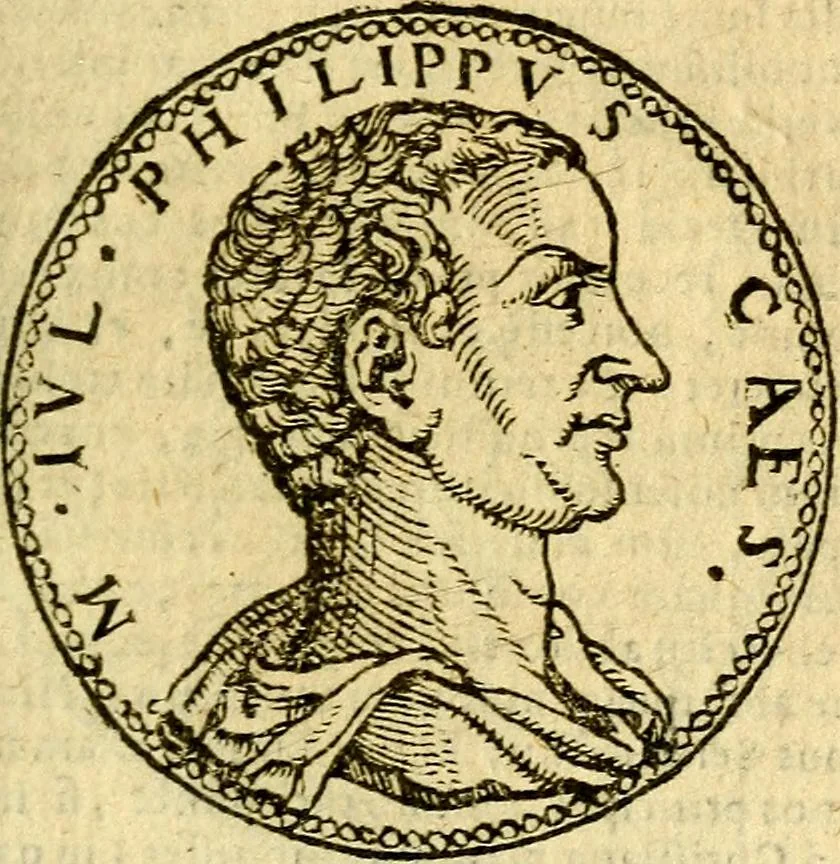 An illustration from Imagines et vitae imperatorvm Romanorvm: Illae ad vetusta numismata fideliter designatae; hae ex probatissimis auctoribus depromtae. Addita ad singulas imagines Ausonÿ & aliorum Elogia Tetrasticha, 1599, leaf 88