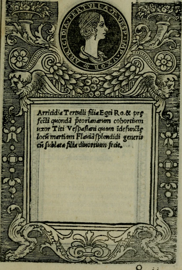 An illustration from Illvstrivm imagines, 1517, leaf 128