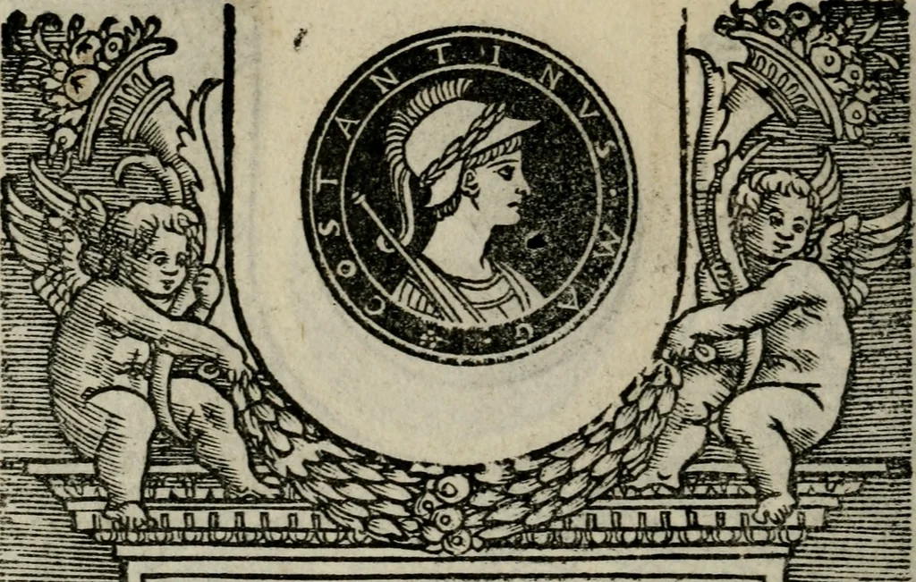 An illustration from Illvstrivm imagines, 1517, leaf 195