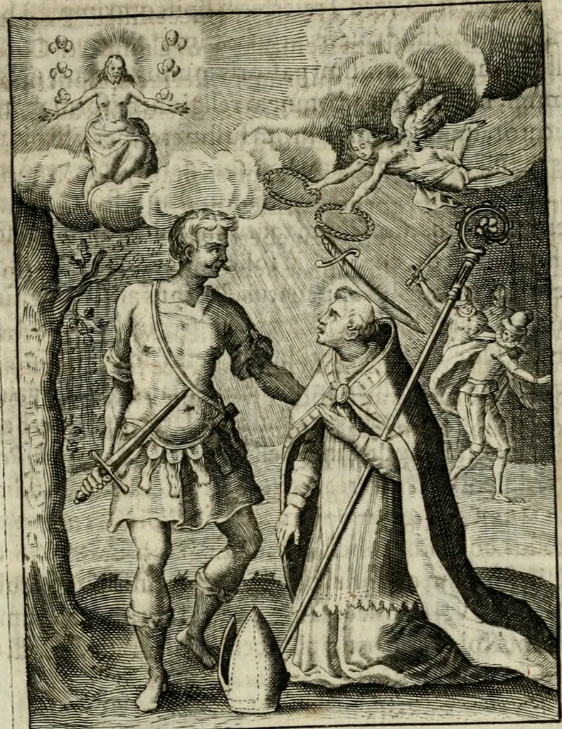 An illustration from Imagines sanctorum ord. S. Benedicti : tabellis aereis expressae cum eulogiis ex eorumdem vitis, 1625, leaf 126