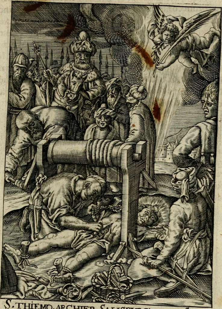 An illustration from Imagines sanctorum ord. S. Benedicti : tabellis aereis expressae cum eulogiis ex eorumdem vitis, 1625, leaf 134