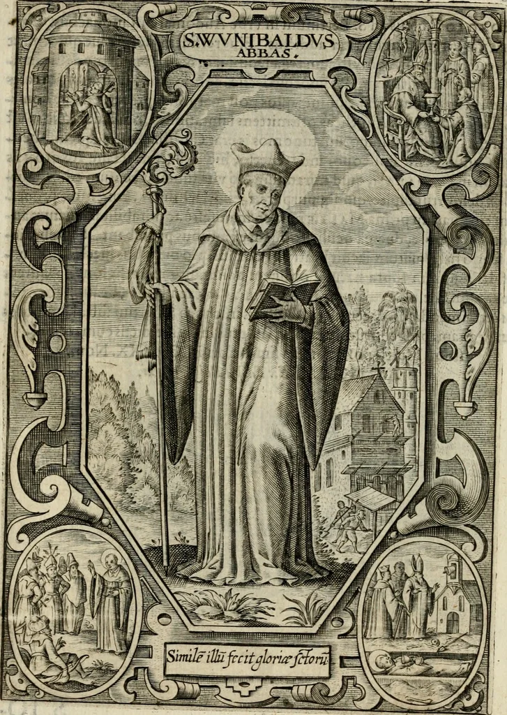 An illustration from Imagines sanctorum ord. S. Benedicti : tabellis aereis expressae cum eulogiis ex eorumdem vitis, 1625, leaf 170